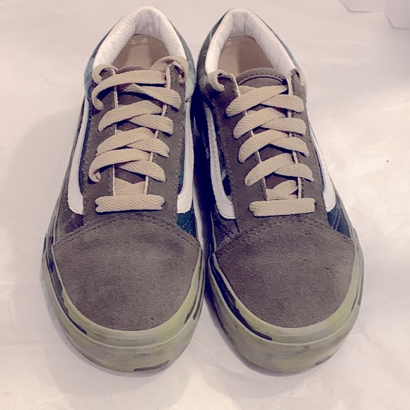 😀VANS - CAMO and Olive Suede size 3 - Picture 5 of 10